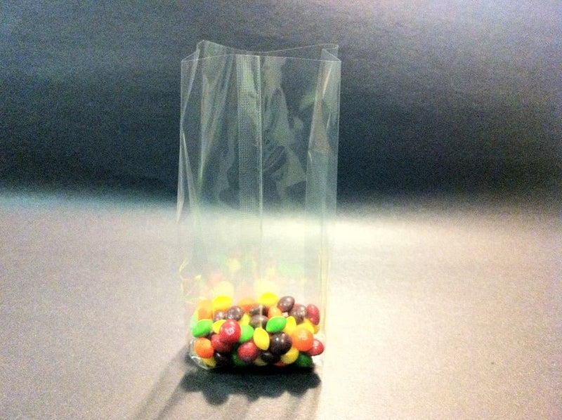 UNIQUEPACKING 100 Pcs 4x2x12 Clear Side Gusseted Cello Cellophane Bags Good for Candy Cookie Bakery - Image 2